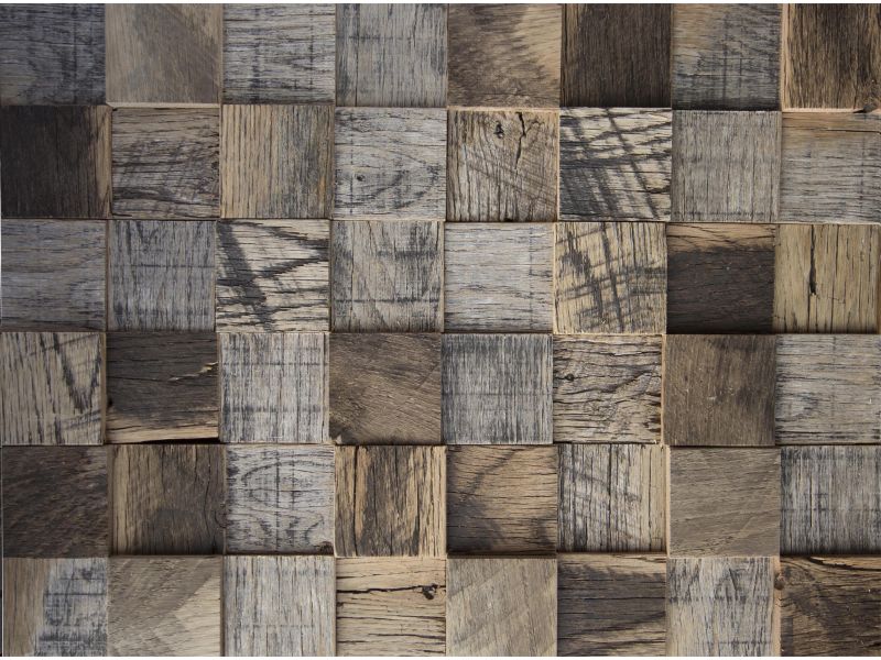 Wood Wall Covering - SQUARES
